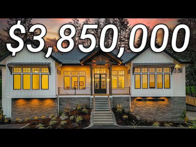 TOUR a $3.55M 2017 Street Of Dreams Luxury Home In Happy Valley | Oregon Real Estate