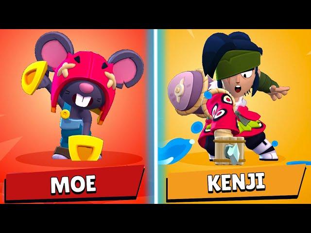 2 YENİ KARAKTER MOE ve KENJI | SÜNGER BOB | 50 MEGA KUTU AÇILIMI - Brawl Stars Brawl Talk