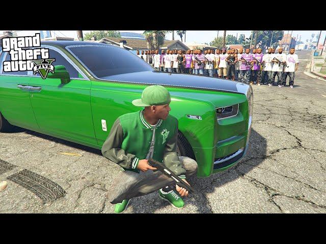 BALLAS TRY TO TAKE BACK GROVE STREET FROM FRANKLIN & FAMILIES IN GTA 5!!!