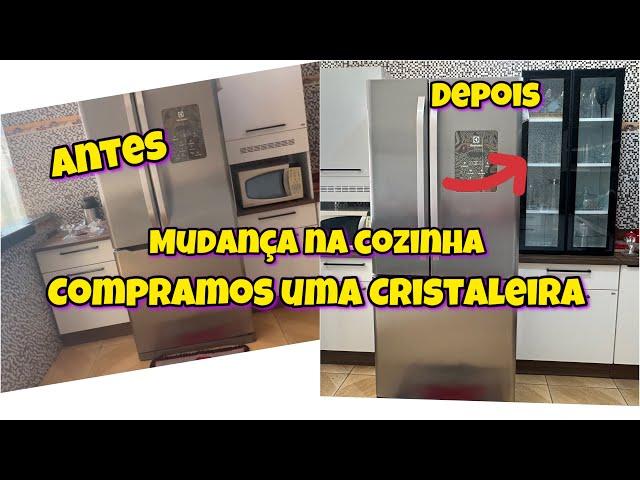 Mudanças na Cozinha , Compramos uma Cristaleira . Compartilhei Tudo com Vcs .