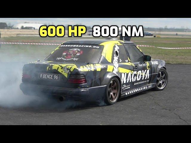 Mercedes Benz W124 E500 V8 M119 turbo drift