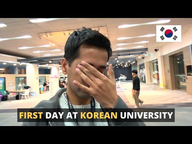 FIRST DAY AT A KOREAN UNIVERSITY | LIFE IN KOREA VLOG 