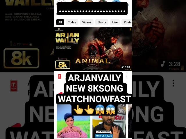 Animal: Arjan Vailly 8K Video Song | Ranbir Kapoor | Sandeep Vanga | Bhupinder B,Manan B | Bhushan K