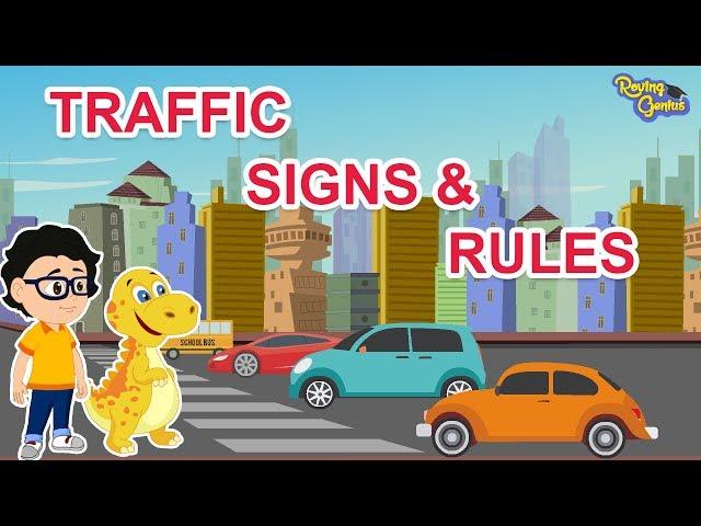 Traffic Signs and Rules For Kids | Road Safety For Children | Roving Genius