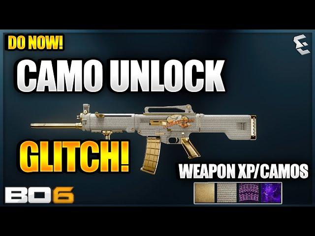 *NEW* INSTANT CAMO UNLOCK GLITCH IN BO6! *USE NOW* ANY CAMO! GOLD/DIAMOND! BO6 GLITCH! -Black Ops 6