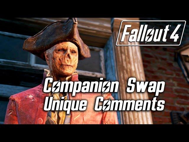 Fallout 4 - Companion Swap Unique Comments (Hancock)