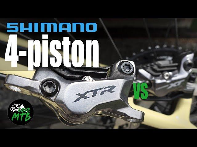 Shimano XTR 4-piston Brakes vs XT, M9120 vs M8120 Review, Riding Impressions