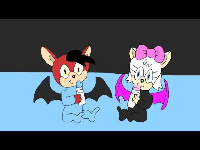 Rouge the Bats baby aunt and uncle - twins