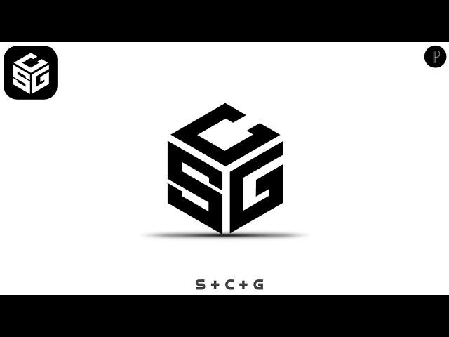 SCG Logo Design in Pixellab | Monogram Logo Design | Atulzalaedits