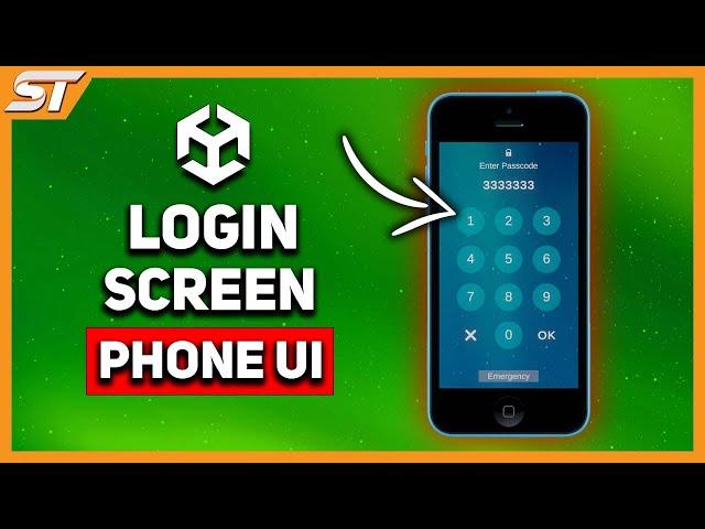 Create a Mobile Login Screen with Custom Passcode | Unity Tutorial