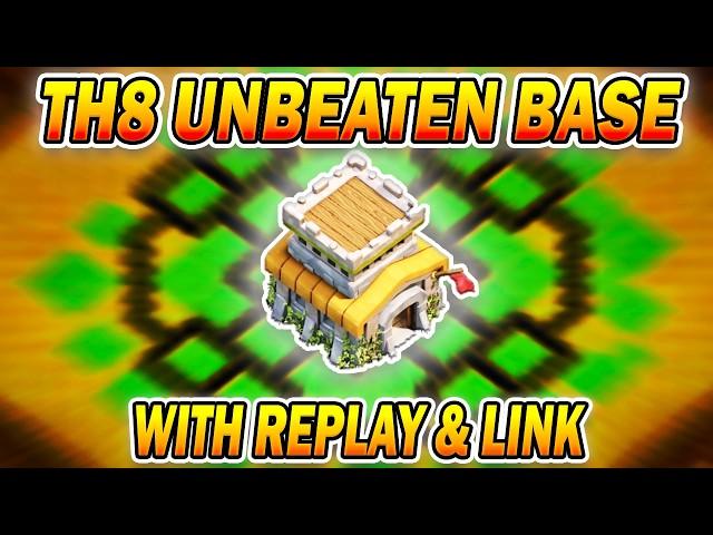 Best TH8 Base for War/CWL/Trophy 2024 | Town Hall 9 Base with Replays & Link (COC)