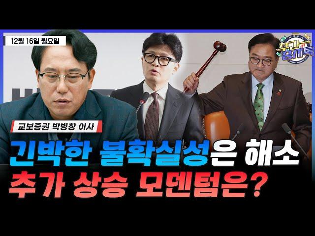 [박병창의 증시톡] 긴박한 불확실성은 해소, 추가 상승 모멘텀은? | 12월 16일