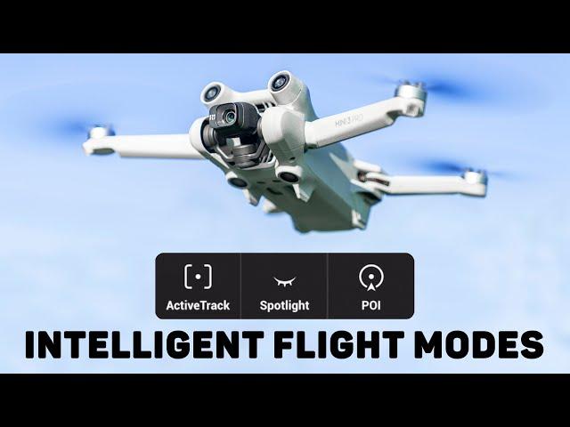 DJI Mini 3 Pro Intelligent Flight Modes (ActiveTrack, Spotlight, & Point of Interest)