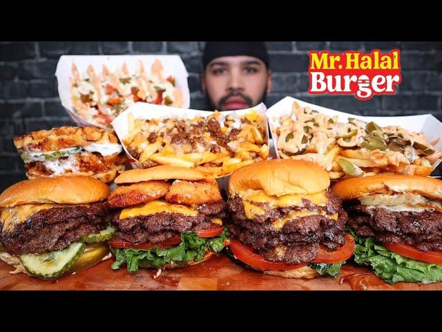 FIVE PATTY CHEESE BURGER, CHICKEN & WAFFLE SANDWICH, CHILI CHEESE FRIES, LOADED FRIES & MORE BURGERS