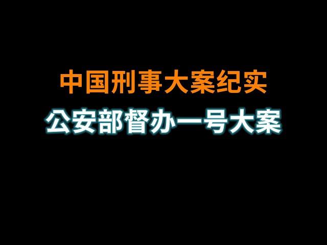 一号大案 | 中国刑事大案纪实 | 刑事案件要案记录