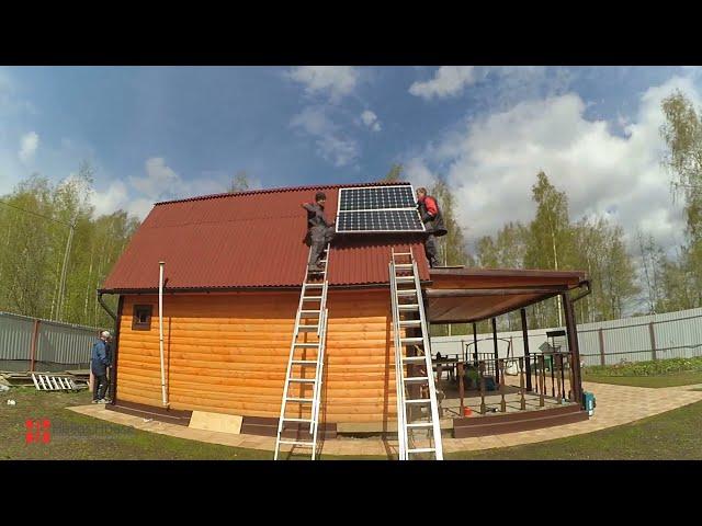 Холодильник на даче. Монтаж солнечной электростанции