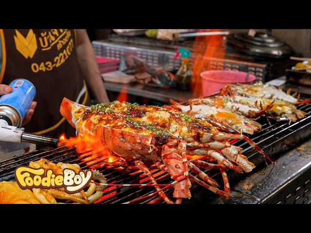 Must Eat! Grilled Lobster in Seafood Market, Bangkok Thailand