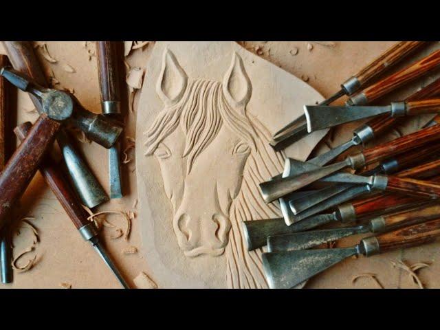 horse head wood carving for biginars