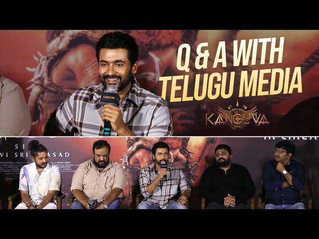 Actor Suriya & Kanguva Team Q & A With Telugu Media | Manastars