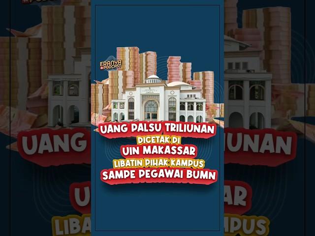 Uang Palsu Triliunan dicetak di UIN Makassar libatin Pihak Kampus hingga Pegawai BUMN 