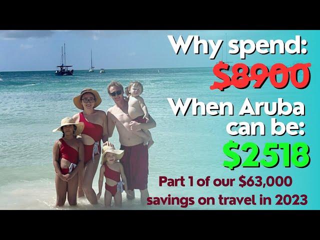 Caribbean VACATION with kids | ARUBA with family | Savings on travel | Travel hacks and tips 2024