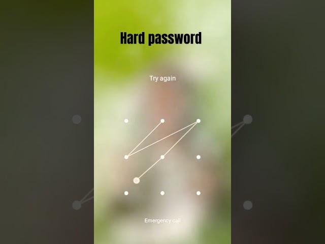hard password most difficult and very hard pattern locks for Android phone #viral #abcd #trending