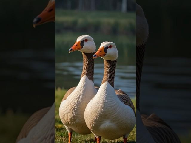 The True Love Story between Geese! #goose #geese #birds #animals #animallover #story #facts #shorts