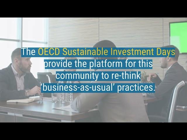 The OECD Sustainable Investment Days