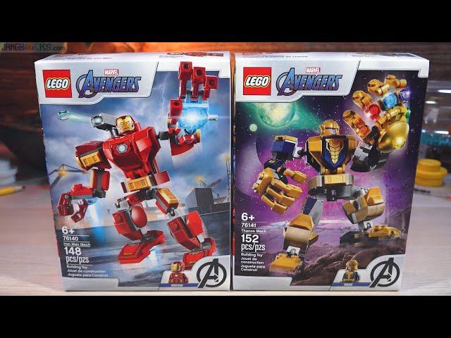 Pure builds: LEGO Iron Man & Thanos Mechs 76140 76141 ASMR