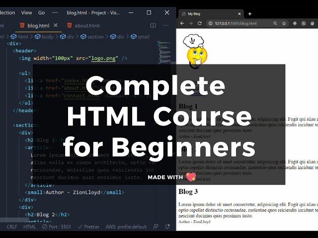 Complete HTML Course for Beginners