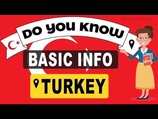 Do You Know Turkey Basic Information | World Countries Information #179-General Knowledge & Quizzes