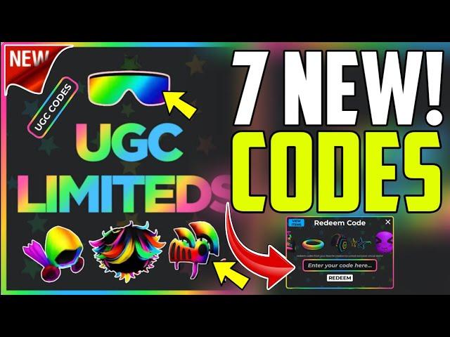 *NEW* ALL WORKING CODES FOR UGC LIMITED IN SEPTEMBER 2024! ROBLOX UGC LIMITED CODES