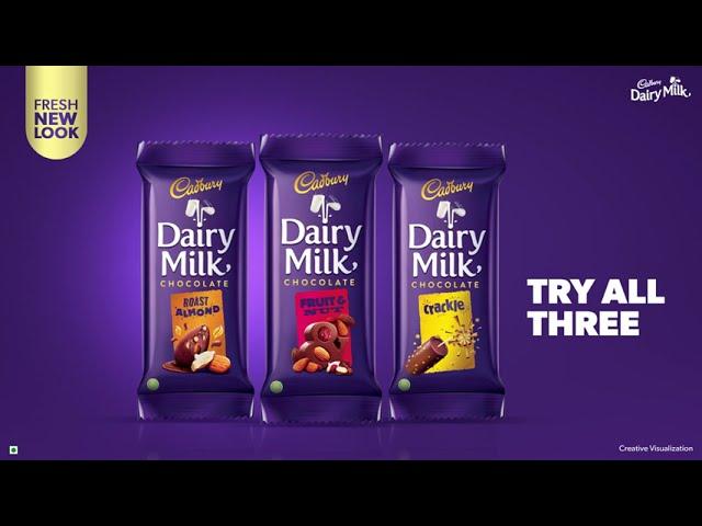 Cadbury Dairy Milk Variants - Fresh New Look - Peek-A-Boo - English