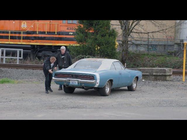 DIRTY MARY CRAZY LARRY?:  MARK AND DOUGIE DRIVE A SURVIVOR HEMI CHARGER TO WHERE THEY GREW UP.