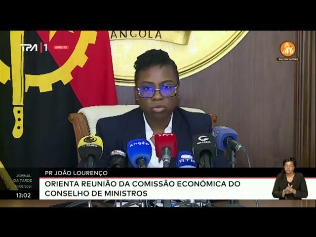 PR João Lourenço - Orienta reunião da comissão económica do Conselho de Ministros