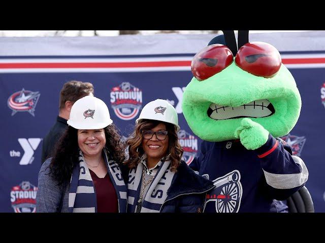 The NHL and Blue Jackets Break Ground on a New Street Hockey Rink at the YMCA in Powell!