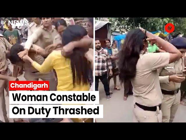 Chandigarh: Woman Constable On Duty Thrashed In Mani Majra, Video Goes Viral