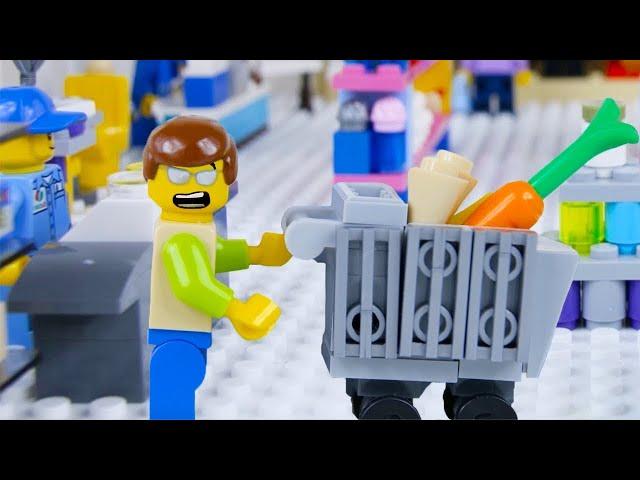 LEGO City Shopping Fail STOP MOTION LEGO | LEGO City | Billy Bricks | Videos for kids