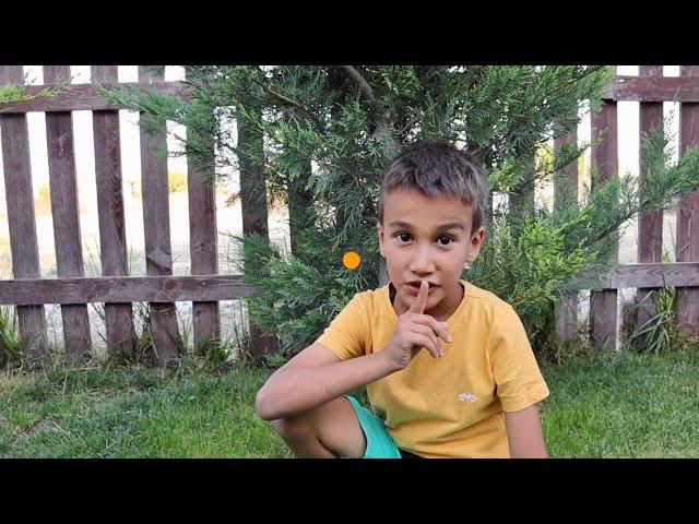 Saliha and Hafsa pretend play hide and seek with Friends at farm