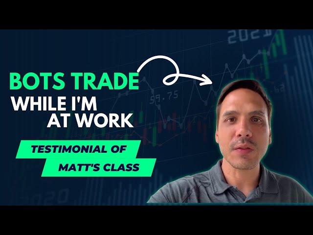 Trading Bots run while at work - Andrew J #algotrading #crypto