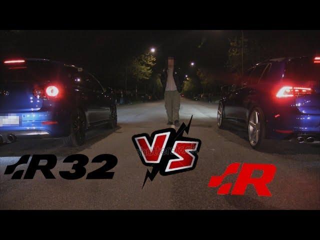 Super Charged Golf V R32  Vs Golf 7 R Streetrace at Striben