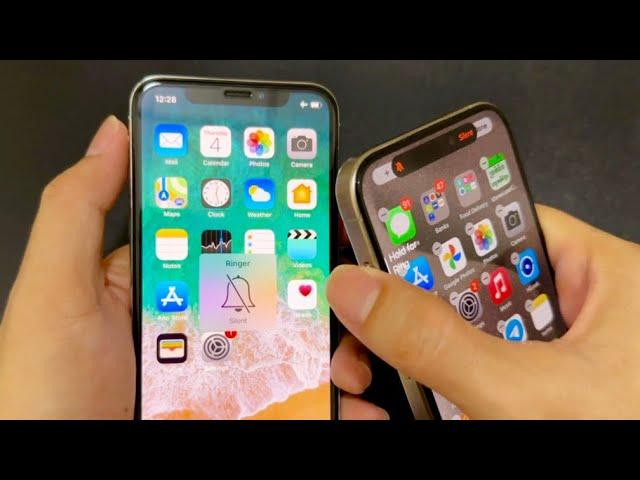 iPhone X iOS 11 vs iOS 17 iPhone 15 Pro - Original Version!