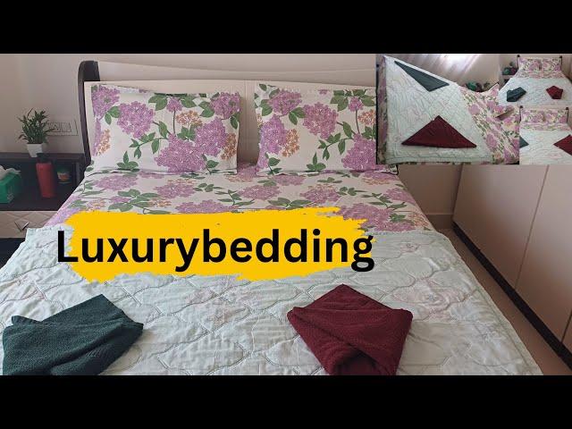 LuxurybeddingHow To Make bed️#luxurybedding #bedroom #trending #useful #JYOUUVlogs