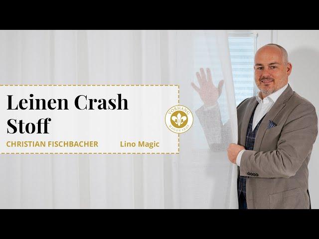 Leinen Crash Stoff von Christian Fischbacher "Lino Magic". Feiner, sportlicher Leinenvorhang