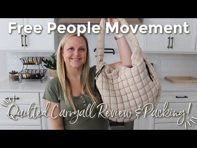 FREE PEOPLE MOVEMENT | Quilted Carryall Review & Packing! | GatorMOM