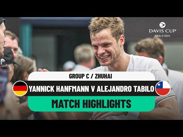 Yannick Hanfmann v Alejandro Tabilo Highlights | Germany v Chile Davis Cup 2024 Finals Group Stage