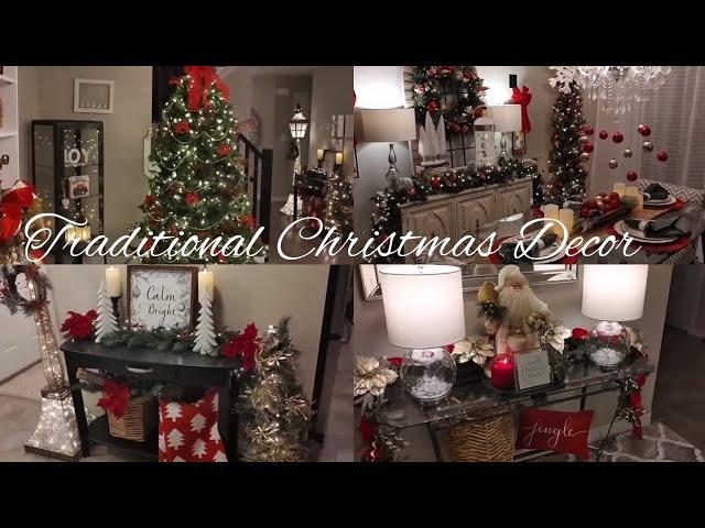 TRADITIONAL CHRISTMAS DECOR INSPIRATION DECORATE FOR CHRISTMAS WITH ME DECORATE ON A BUDGET