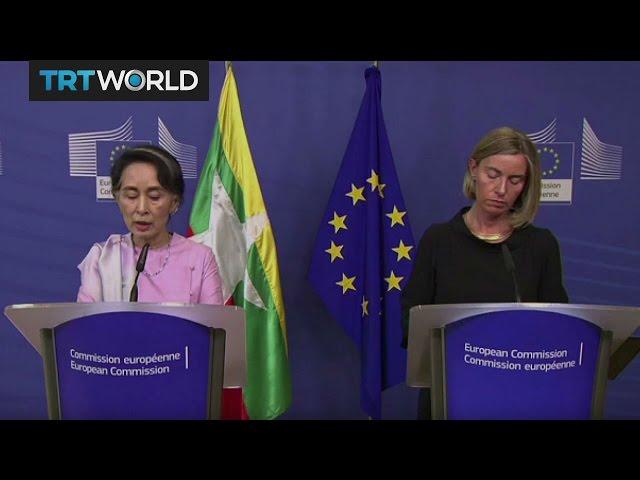 Myanmar's Suu Kyi rejects int'l resolution on Rakhine State violence