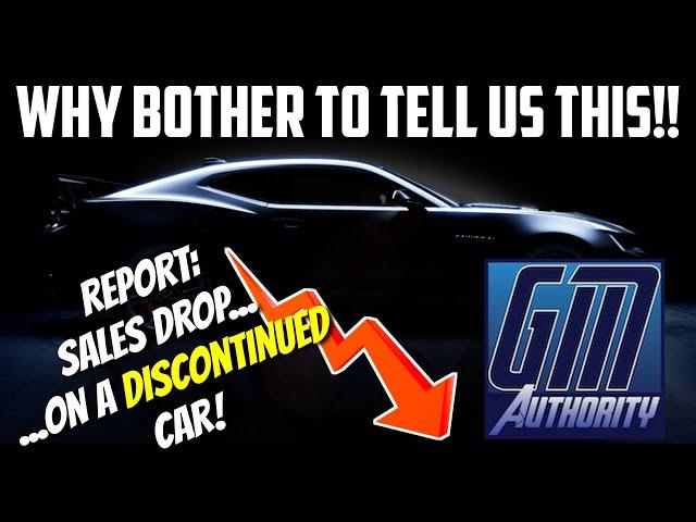 Camaro Sales Drop XX% | GM Authority, Why Tell Us This?