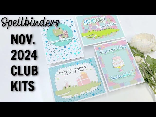 November 2024 Club Kit Card Class with Spellbinders